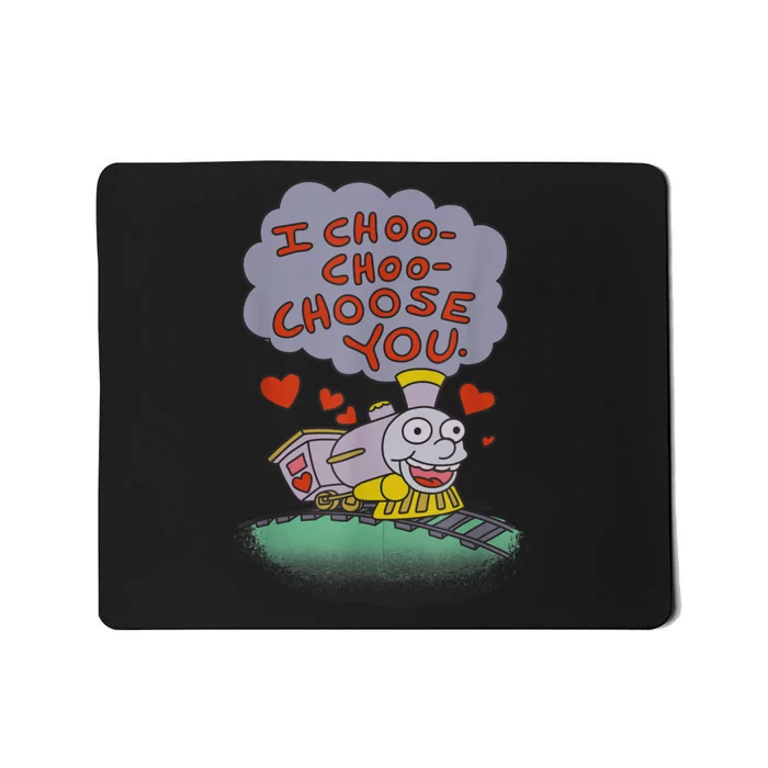 The Simpsons I Choo Choo Choose You Valentine's Day Card Mousepad