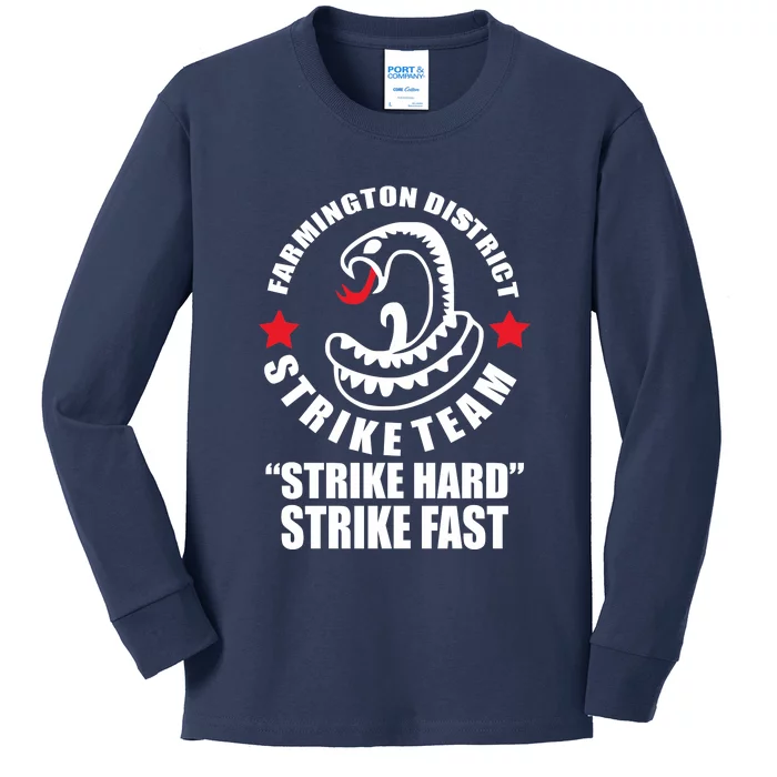 The Shield Inspired Farmington District Kids Long Sleeve Shirt