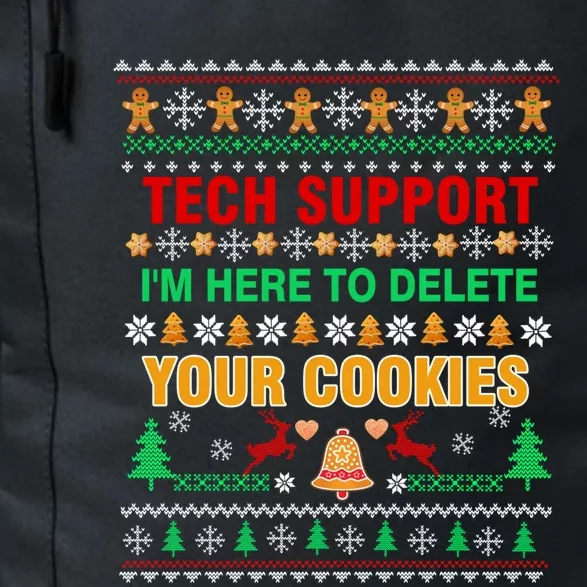 Tech Support IM Here To Delete Your Cookies Christmas Ugly Great Gift Daily Commute Backpack