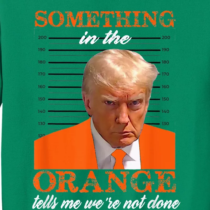 Trump Something In The Orange Tells Me WeRe Not Done Sweatshirt