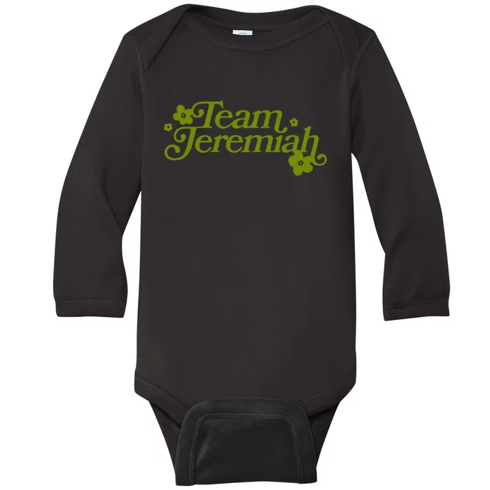 The Summer I Turned Pretty Team Jeremiah Floral Baby Long Sleeve Bodysuit