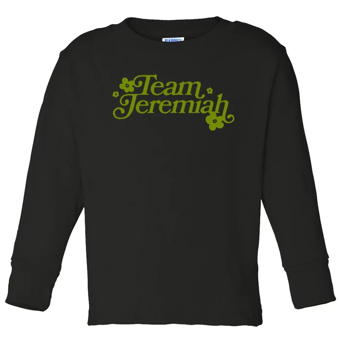 The Summer I Turned Pretty Team Jeremiah Floral Toddler Long Sleeve Shirt