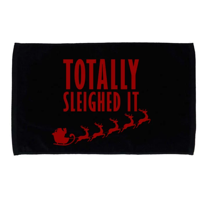 Totally Sleighed It Christmas Microfiber Hand Towel