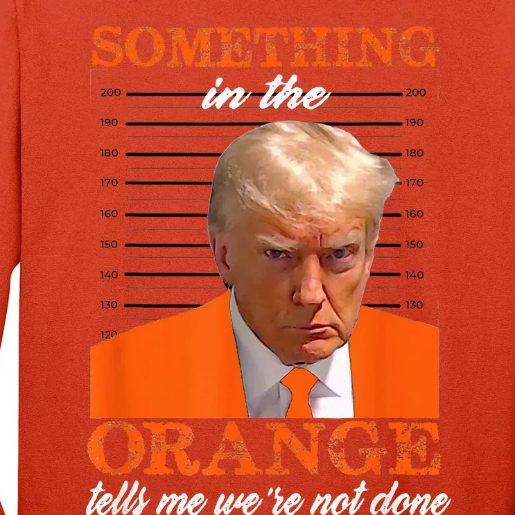 Trump Something In The Orange Tells Me WeRe Not Done Tall Long Sleeve T-Shirt