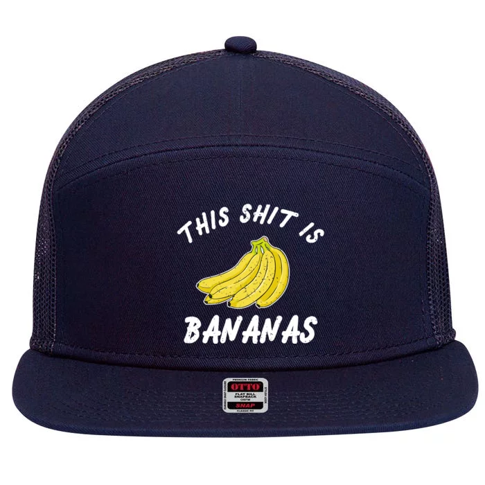 This Shit Is Bananas 7 Panel Mesh Trucker Snapback Hat