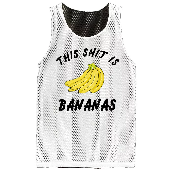 This Shit Is Bananas Mesh Reversible Basketball Jersey Tank