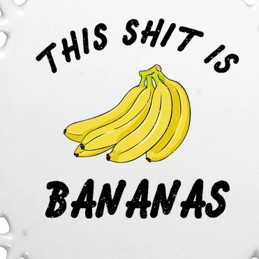 This Shit Is Bananas Oval Ornament