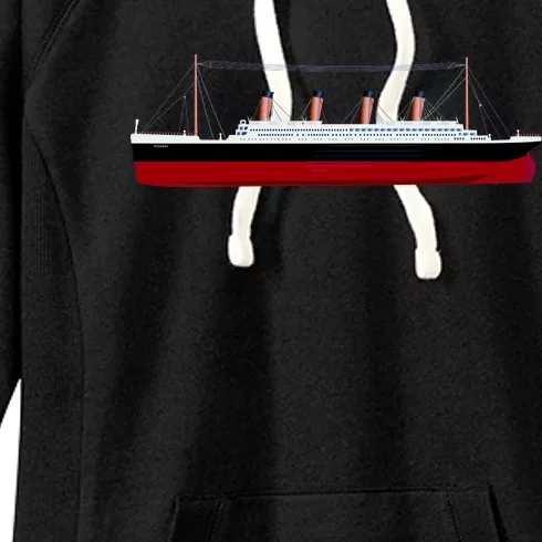 Titanic Ship Illustration Women's Fleece Hoodie