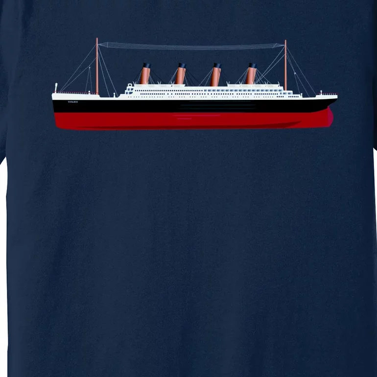 Titanic Ship Illustration Premium T-Shirt