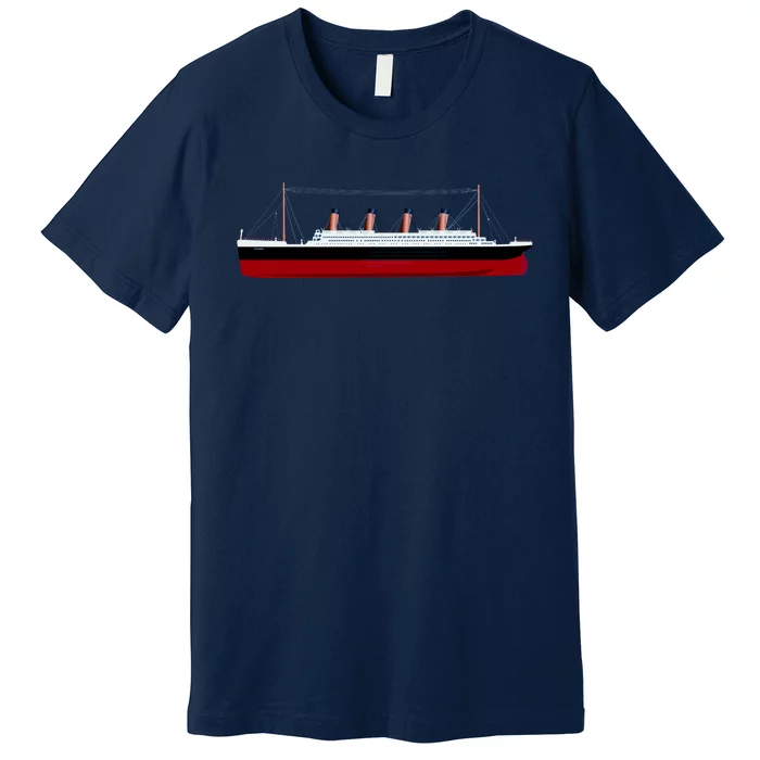 Titanic Ship Illustration Premium T-Shirt