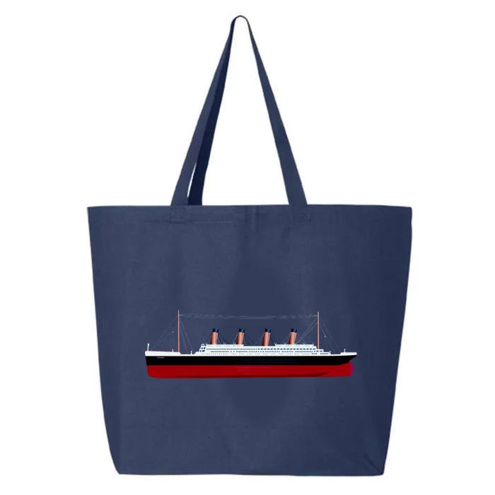 Titanic Ship Illustration 25L Jumbo Tote