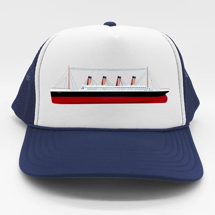 Titanic Ship Illustration Trucker Hat