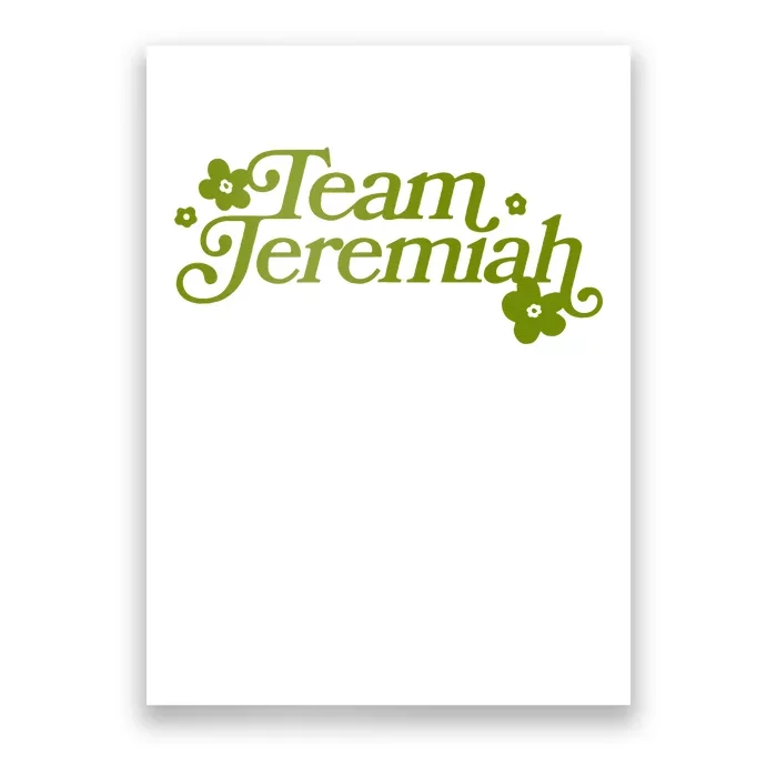 The Summer I Turned Pretty Team Jeremiah Floral Poster