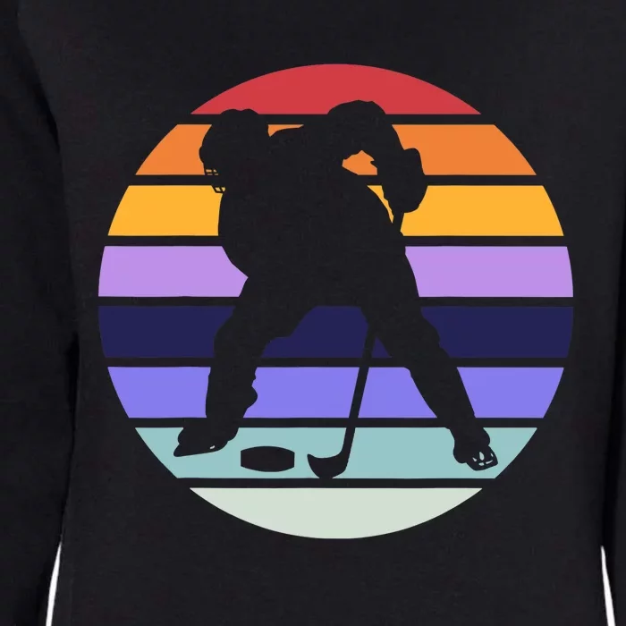 Team Sport | Ice Hockey Lover | Retro Ice Hockey Player Womens California Wash Sweatshirt