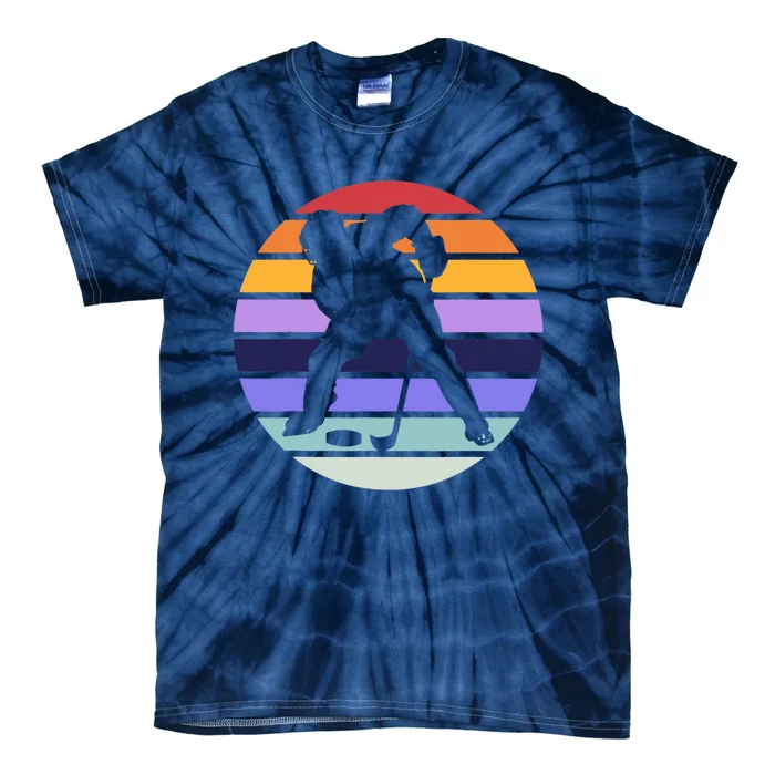 Team Sport | Ice Hockey Lover | Retro Ice Hockey Player Tie-Dye T-Shirt