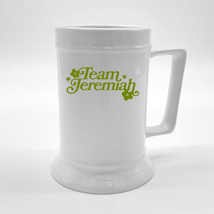 The Summer I Turned Pretty Team Jeremiah Floral Front & Back Beer Stein