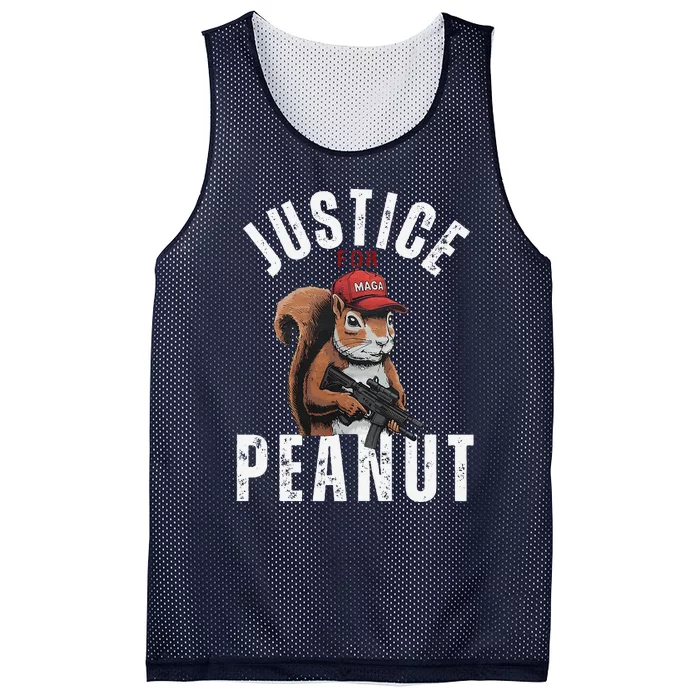 The Squirrel Justice For Peanut Mesh Reversible Basketball Jersey Tank