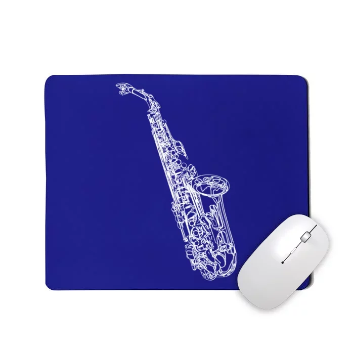 Tenor Saxophone Jazz Music Saxophonist Funny Gift Mousepad