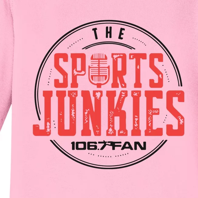 The Sports Junkies 1067 The Fan Baby Long Sleeve Bodysuit