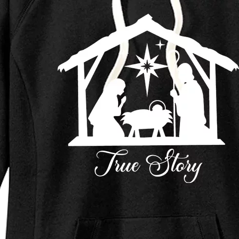 True Story Jesus Christmas Women's Fleece Hoodie