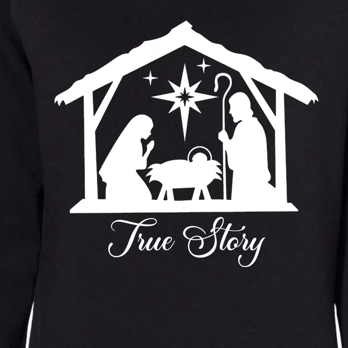 True Story Jesus Christmas Womens California Wash Sweatshirt