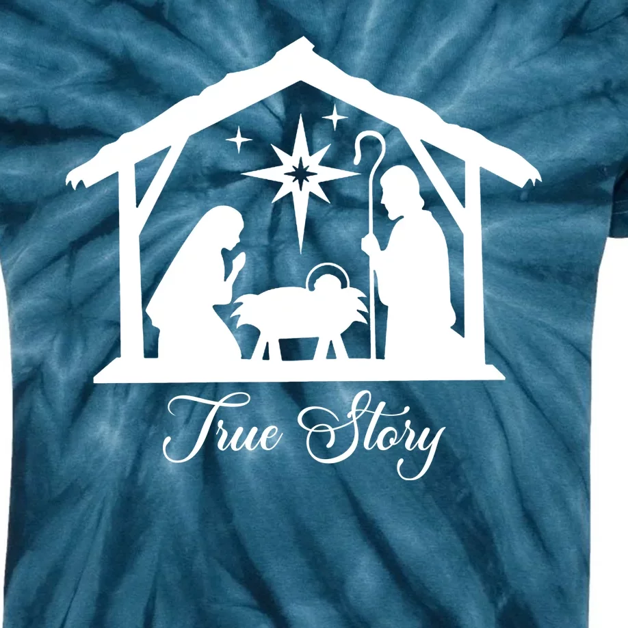 True Story Jesus Christmas Kids Tie-Dye T-Shirt