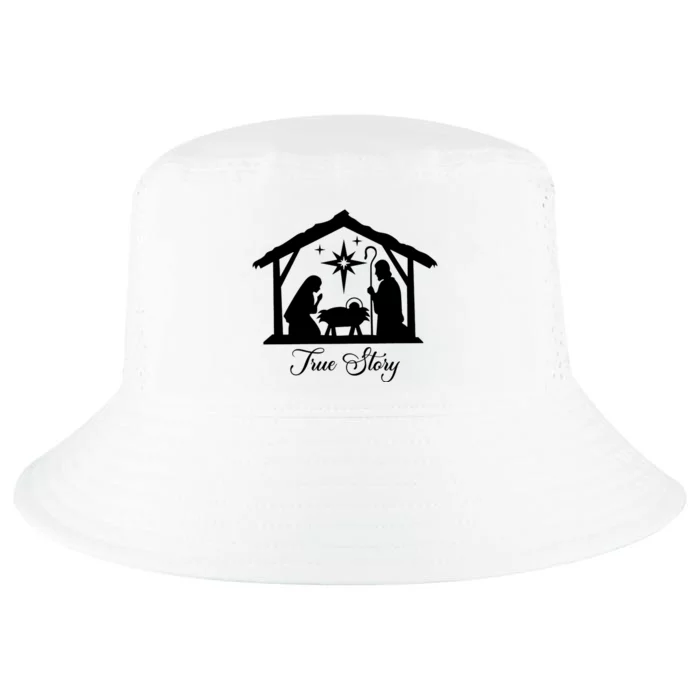 True Story Jesus Christmas Cool Comfort Performance Bucket Hat