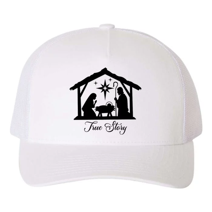 True Story Jesus Christmas Yupoong Adult 5-Panel Trucker Hat