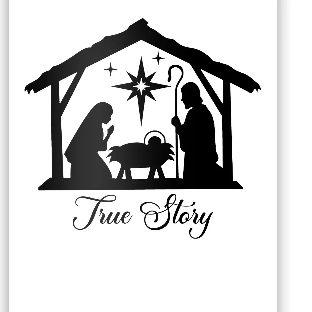 True Story Jesus Christmas Poster