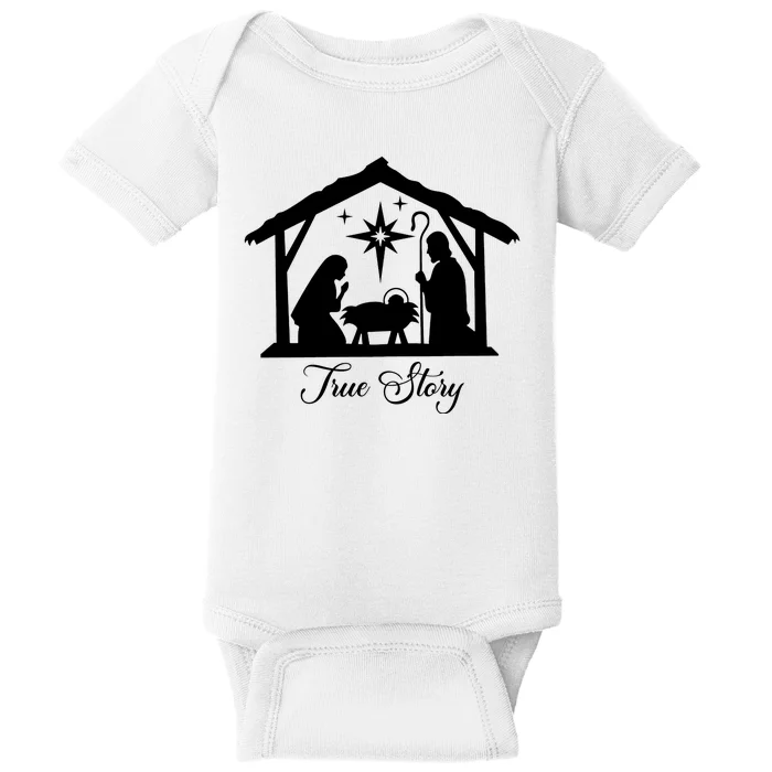 True Story Jesus Christmas Baby Bodysuit