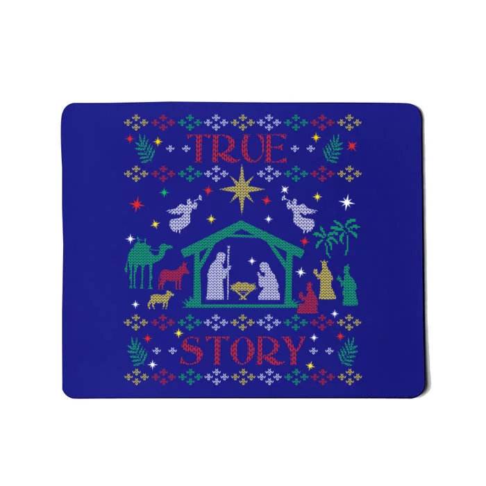 True Story Jesus Ger Christian Ugly Christmas Sweater Great Gift Mousepad