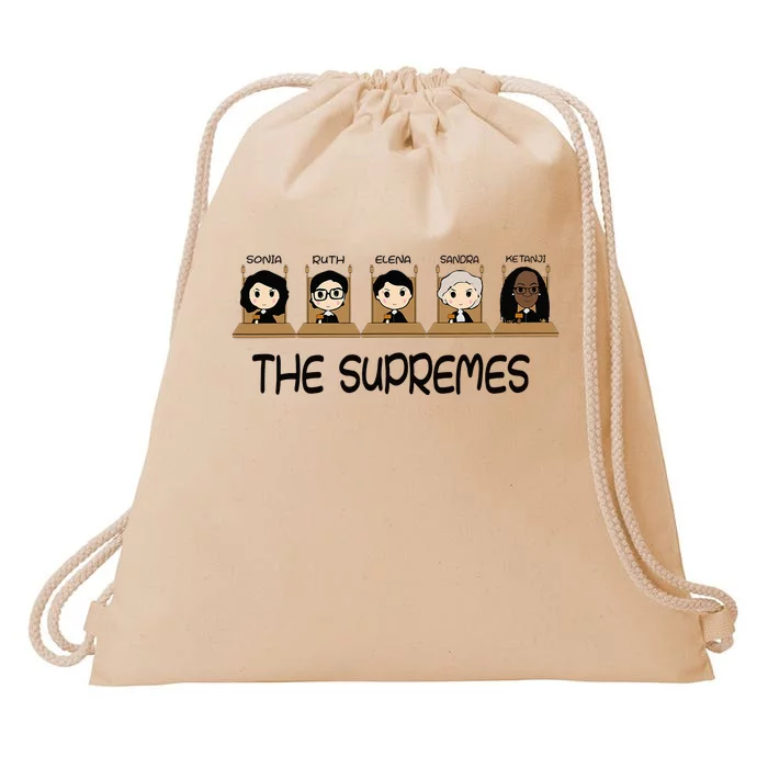 THE SUPREMES Ketanji Brown Jackson RBG Sotomayor cute Drawstring Bag