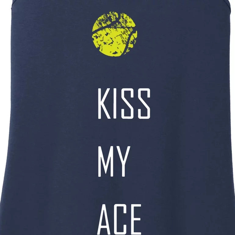 Tennis Shirts, Kiss My Ace Funny Cute Sports Gift Ladies Essential Tank