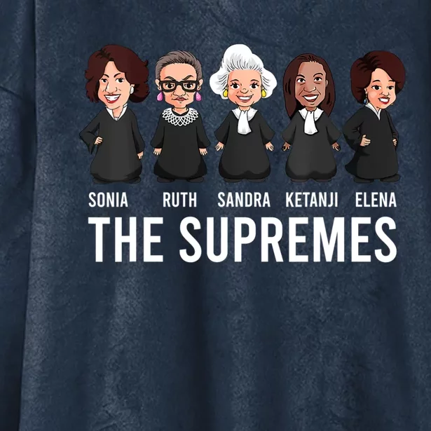 THE SUPREMES Ketanji Brown Jackson RBG Sotomayor Cute Hooded Wearable Blanket