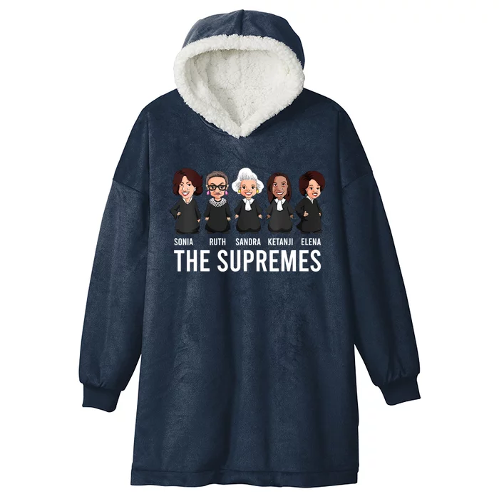 THE SUPREMES Ketanji Brown Jackson RBG Sotomayor Cute Hooded Wearable Blanket