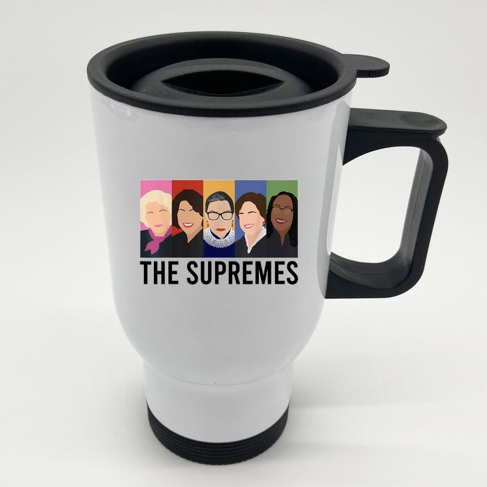 THE SUPREMES Ketanji Brown Jackson RBG Sotomayor Cute Front & Back Stainless Steel Travel Mug