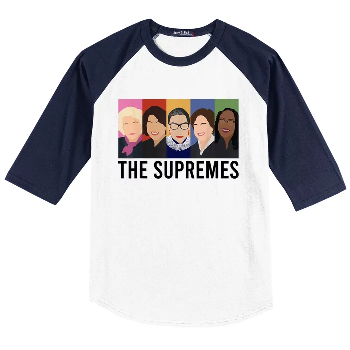 THE SUPREMES Ketanji Brown Jackson RBG Sotomayor Cute Baseball Sleeve Shirt