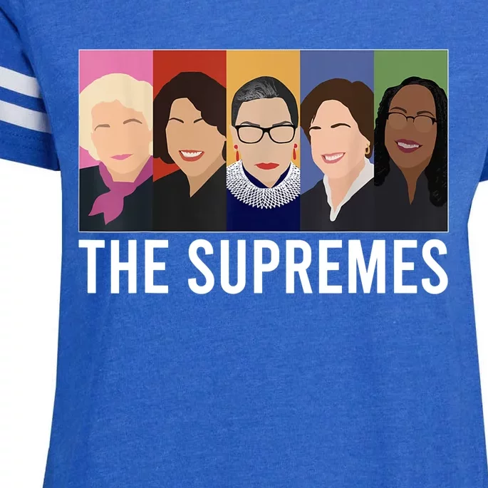 THE SUPREMES Ketanji Brown Jackson RBG Sotomayor Cute Enza Ladies Jersey Football T-Shirt