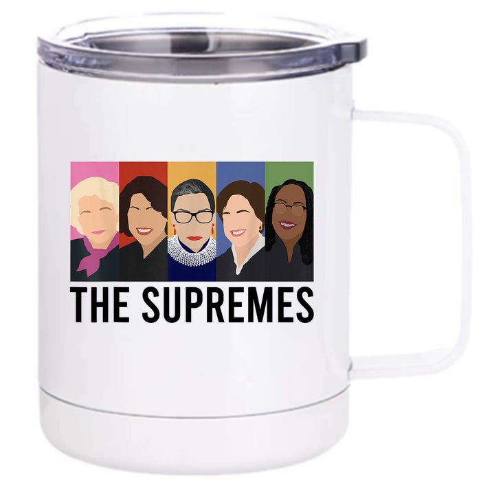 THE SUPREMES Ketanji Brown Jackson RBG Sotomayor Cute Front & Back 12oz Stainless Steel Tumbler Cup