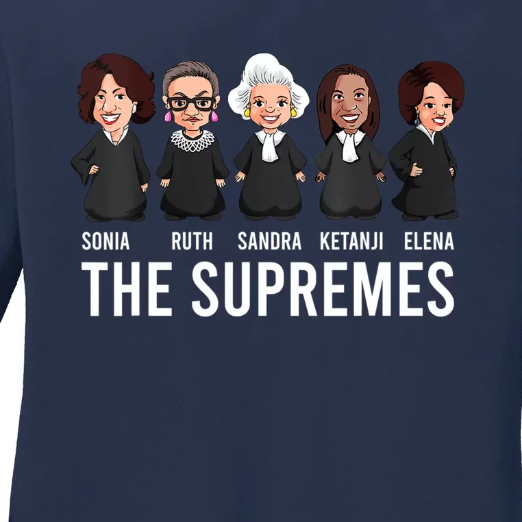 THE SUPREMES Ketanji Brown Jackson RBG Sotomayor Cute Ladies Long Sleeve Shirt