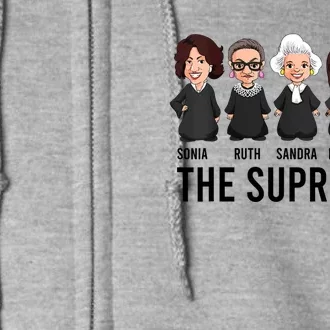 THE SUPREMES Ketanji Brown Jackson RBG Sotomayor Cute Full Zip Hoodie