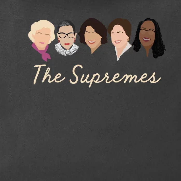 THE SUPREMES Ketanji Brown Jackson RBG Sotomayor Cute Zip Tote Bag