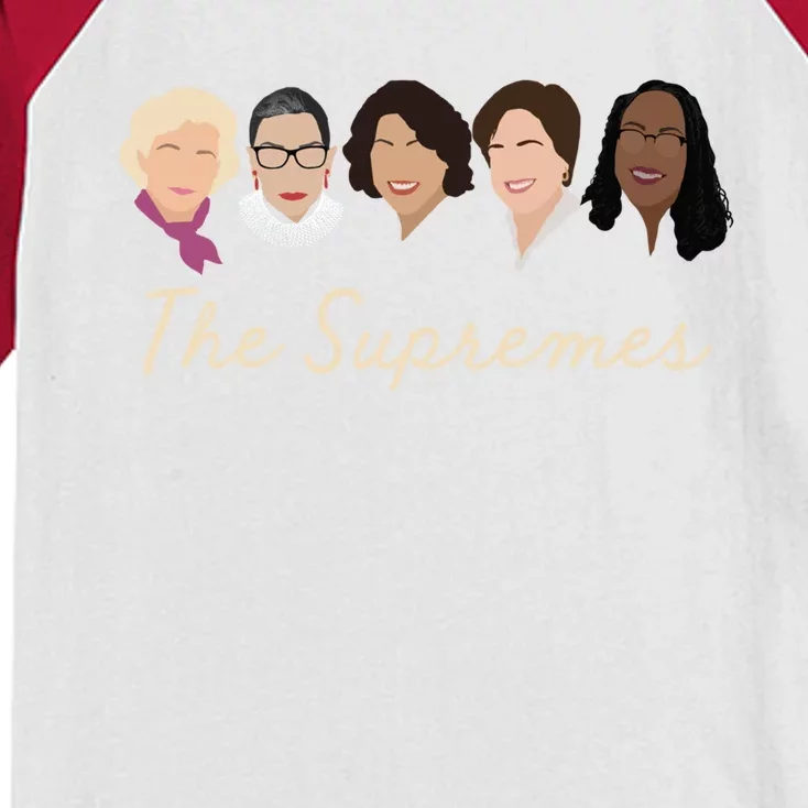 THE SUPREMES Ketanji Brown Jackson RBG Sotomayor Cute Kids Colorblock Raglan Jersey