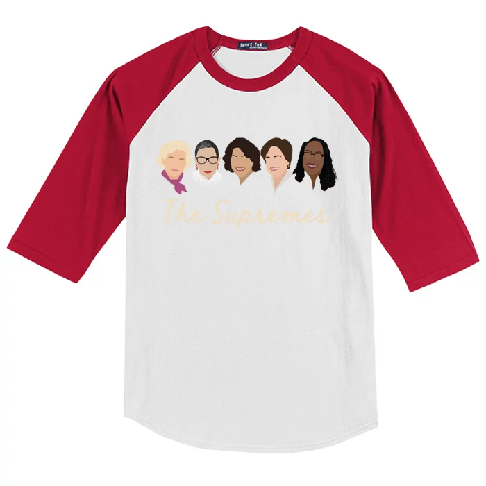 THE SUPREMES Ketanji Brown Jackson RBG Sotomayor Cute Kids Colorblock Raglan Jersey