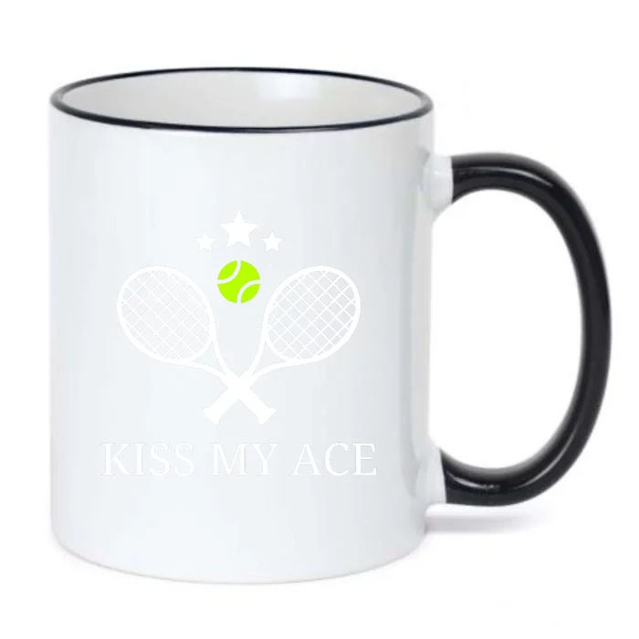 Tennis Shirts, Kiss My Ace Funny Cute Sports Gift Black Color Changing Mug