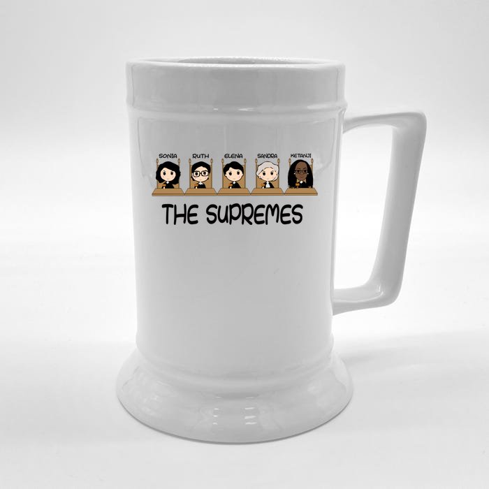 THE SUPREMES Ketanji Brown Jackson RBG Sotomayor Cute Front & Back Beer Stein