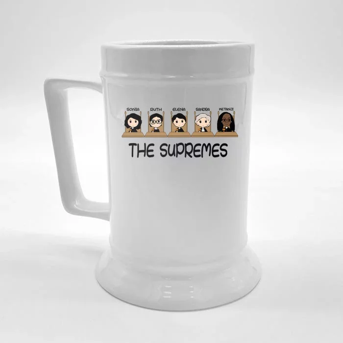 THE SUPREMES Ketanji Brown Jackson RBG Sotomayor Cute Front & Back Beer Stein