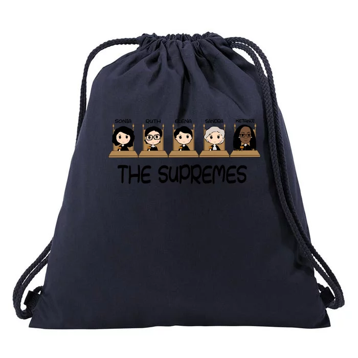 THE SUPREMES Ketanji Brown Jackson RBG Sotomayor Cute Drawstring Bag