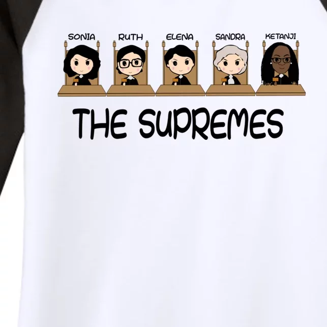 THE SUPREMES Ketanji Brown Jackson RBG Sotomayor Cute Women's Tri-Blend 3/4-Sleeve Raglan Shirt