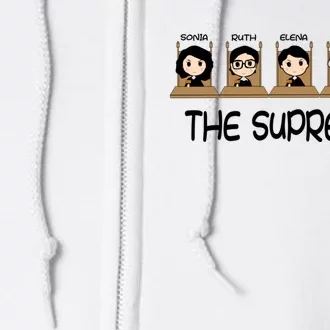 THE SUPREMES Ketanji Brown Jackson RBG Sotomayor Cute Full Zip Hoodie